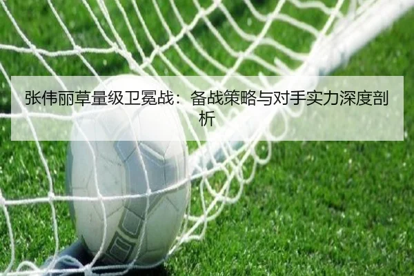 张伟丽草量级卫冕战：备战策略与对手实力深度剖析